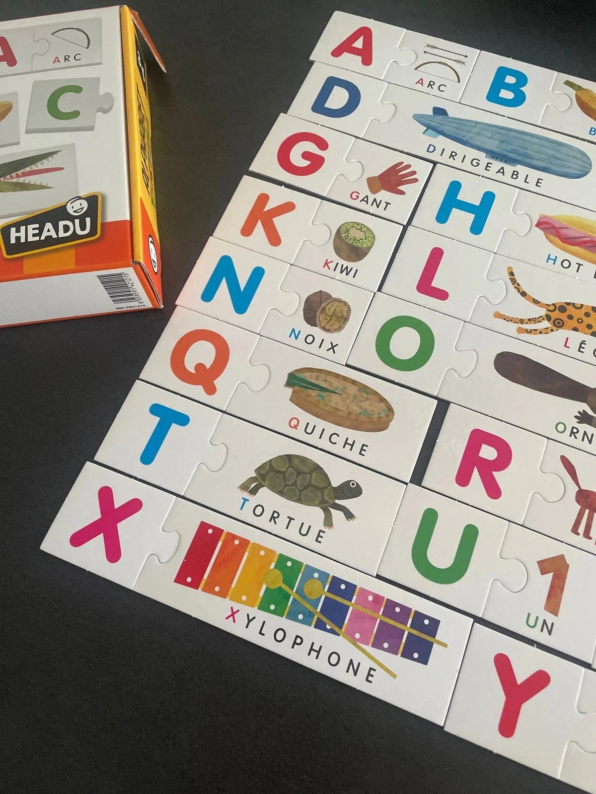 Alfabeto jogo maternal Memory puzzle montessori fonologia – photo 2